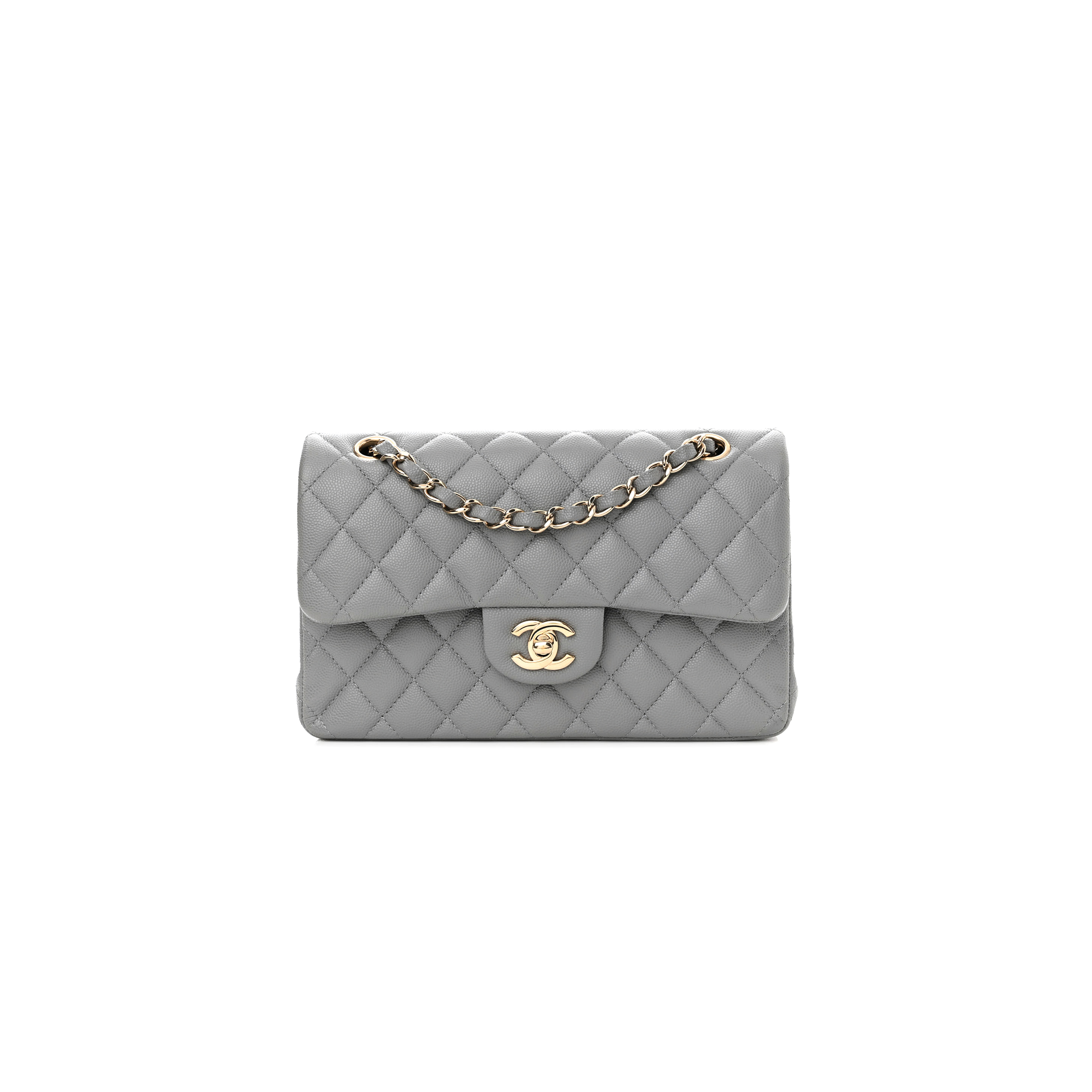 CHANEL CAVIAR QUILTED SMALL DOUBLE FLAP 1537381 (23*14.5*6cm)